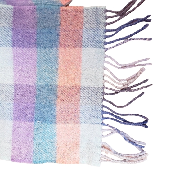 🔵 John Hanly Lambs Wool Scarf Multicolor 24 x 200 Cms. - Picture 4 of 8